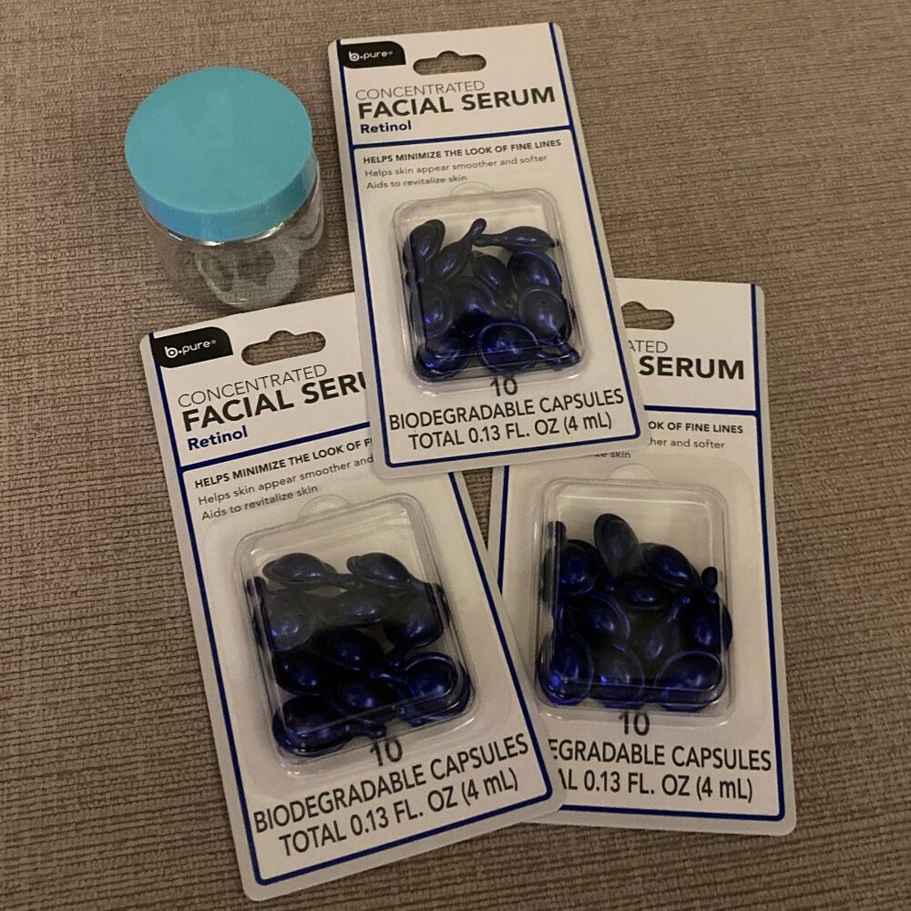 B Pure Concentrated Serum: 3 Retinol Serum - 30 Total - Includes (new) Jar